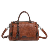 AIDASE  -  Hot Sale Of The Season Autumn Winter New Style Retro Single Shoulder Boston Bag Ladies Handbag Tassel Easy Match Urban Simple aidase-shop