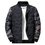 AIDASE  -  Mens Winter Jackets Coats Stand Collar Print Outerwear Men Camo Bomber Jacket Men's Windbreaker Thick Warm Male Slim Parkas Coat aidase-shop