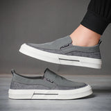 AIDASE  -  Men's Canvas Shoes Slip On Fashion Sneakers Breathable Men Tenis Masculino Leisure Walk Flats Male Shoes Men Moccasins SS25622 aidase-shop
