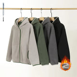 AIDASE  -  Winter New Fashion Men's Outdoor Casual Trendy Simple Basic Color-coded Long Sleeve Loose Hooded Sweatshirts Male Coats Clothes aidase-shop