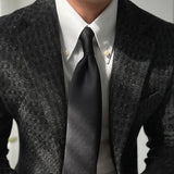 Aidase High Quality Temperament Gentleman Black Plaid Woolen Bleazer Coat  Autumn And Winter Thick Warm Single Breasted Top Retro Men aidase-shop