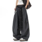 AIDASE  -  American Style Men's Scimitar Casual Pants Pleated Sequin Belt Elastic Waist Design Loose Straight-leg Men Trousers 21E6680 aidase-shop