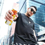 Aidase Men's T-shirt Loose Tops Baggy Oversized Print Male Tees Shirts O Neck Alphabet Cheap Clothes And High Quality Ordinary 5xl Y2k
