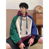 AIDASE  -  Spring Men's Hoodie Sweatshirt Men Hooded Patchwork Daily Pullover Sports Streetwear Designer Autumn Clothing Hoodies aidase-shop
