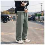 AIDASE  -  American high street workwear men spring and autumn new thin retro casual loose straight pants aidase-shop