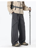 AIDASE  -  Men's Outdoor Hiking Pants Waterproof Quick Dry Wide Leg Cargo Trousers Elastic Waist Drawstring Casual Streetwear Bottoms aidase-shop