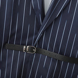 AIDASE  -  Men Blazer Striped Patchwork Lapel Long Sleeve One Button Casual Male Suit Streetwear 2025 Fashion Thin Coats Blazer Men aidase-shop