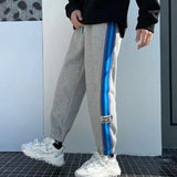 Aidase Straight Men's Sweatpants Flated Loose Jogger New Items In Baggy Trousers Goth Vintage Summer Casual Stylish Man Sweat Pants