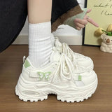 AIDASE  -  New Arrival Women's Dad Shoes Summer Butterfly Design Lightweight Platform Sneakers Height Increasing Chunky Sole Casual Walking aidase-shop