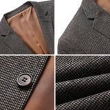Aidase Men's Korean Version of The Trend Casual Wedding Hosting Solid Color Wool British Style Business Fashion Blazer Gentleman's Suit aidase-shop