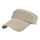 Aidase Knitted Visor Cap Breathable Adjustable Bent Brim  Anti-UV Sun Hats  For Women Men Outdoor Sports Summer Beach Travel Skullcap aidase-shop