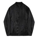 Aidase Mens Casual Satin Jacket Genderless 2024 Spring Summer New Fashion Thin Breathable Simple Soft Solid Color Jacket Unisex aidase-shop