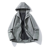 AIDASE  -  Fashionable Casual Hooded Jacket Coats Version Loose Quality Comfortable Fabric Skin-friendly Breathable Crisp Version Thin Tall aidase-shop
