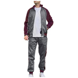 AIDASE  -  3 Piece Suits For Men Slim Fit Long Sleeved Zip Sports Men Color Fashion Casual Winter Men Suit Tuxedo 68 Men'S Matching Sets aidase-shop
