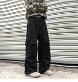 AIDASE  -  American Style Loose Straight Leg Workwear Pants Men's Casual Trousers Vintage Design Sensation for Men And Women aidase-shop