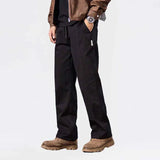 AIDASE  -  Spring Autumn American New Fashion Men's Solid Color Loose Casual Trendy Daily Basic Straight Outdoor Cargo Trousers Male Pants aidase-shop