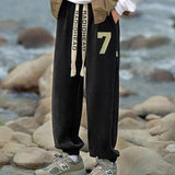 Spring Autumn Solid Straight Loose Trousers Sports Joggers Oversized Baggy Pants Pantalon Homme 4XL Casual Streetwear Sweatpant aidase-shop