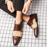 AIDASE  -  Classic Men Loafers Men Casual Comfortable Fashionable Pointed Leather Shoes Men Gentlemen's Banquet Social Shoes aidase-shop