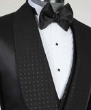 Aidase Elegant Black Men Suits With One Button Two Pieces Jacket Vest Custom Made Bridegroom Wedding Formal Occasiom aidase-shop