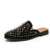 Aidase Men Half Slipper Shoes For Men Rhinestone Luxury Loafers Fashion Zapatillas Hombre Casual Shoes Sapato Social Masculino Mules aidase-shop