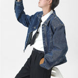 AIDASE  -  American Denim Jacket Men's High Street Cool and Stylish Jean Coats Spring Autumn Personality Loose Trendy Workwear Jackets aidase-shop