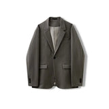 Aidase Korean Fashion Men's Casual Woolen Suit Jacket Autumn Winter New Style Slim Small Suit Trendy Business Formal Wear Aesthetic aidase-shop