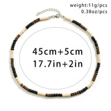AIDASE  -  Bohemian Style Men's Wooden Bead Necklace Men's Trendy High-end Niche Beaded Coconut Shell Clavicle Chain aidase-shop
