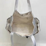 AIDASE  -  Korean Casual Tote Bags For Women Luxury Designer Handbags Purses New In PU Oil Wax Leather Rivet Multiple Pockets Shoulder aidase-shop