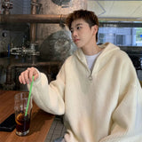 Hooded Sweater Coat Men Spring and Autumn Casual Knitted Sweaters Men Pullover Jumpers Men Fashion Clothing  Streetwear Tops