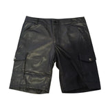 AIDASE  -  Athletic Short Fashionable And Trendy To Pair With Solid Pu Casual Men'S Gothic Short Leather Pants Boy Apparel aidase-shop
