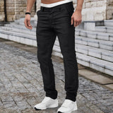 AIDASE  -  Pleated Mens Pants Mens Spring And Small Dress Pants Casual Loose Thin Drape Feeling Simple Small Straight Summer aidase-shop