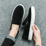 AIDASE  -  Classic Business Vulcanized Shoes Men Shoes Black Brown Outdoor Versatile Casual Business Walking Shoes Size 38-46 Men Shoes aidase-shop