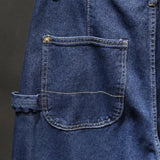 AIDASE  -  Vintage High Street Hip Hop Jeans For Men Spring Autumn Loose Wide Leg Big Pocket Overalls Trendy Neutral Denim Cargo Pants aidase-shop