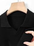 AIDASE  -  Casual Knitted Long Sve  irt Men's Autumn Winter Ocean Bird Collar Turn-down Collar Faionable Leisure Sle Sweater aidase-shop