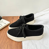 AIDASE  -  Casual Thick Bottomed Men's Shoes British Style Faux Suede round Toe Rubber Outsole High Street Design Sensation X506 aidase-shop