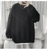 Hoodies Jacquard Sweatshirt Mens White Pullover Streetwear Casual Fashion Clothes Mens Oversized Korean Harajuku T Shirt aidase-shop