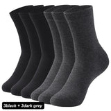AIDASE  -  6Pairs New High Quality Men Socks Cotton Breathable Black White Business Spring Summer for Male sock Plus Size EU42-48 aidase-shop