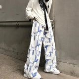 AIDASE  -  Women's Summer Autumn Casual Pants French Vintage Loose Casual Pants Lady Mopping Straight Leg Wide Leg Pants aidase-shop
