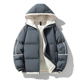 Aidase Puffer Jacket Men Thick Warm Winter Jacket Men Solid Parkas Unisex Hooded Coats Outwear Fashion Casual Couple Clothing Top aidase-shop