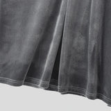 AIDASE  -  Men T Shirt Solid Color V Neck Long Sleeve Velour Casual Male Tee Tops Streetwear 2025 Loose Fashion Men Clothing S-3XL aidase-shop