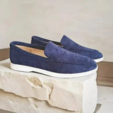 AIDASE  -  Classic Suede Leather Loafers Men Casual Shoes Luxury Brand Mens Breathable Slip on Driving Shoes Moccasins aidase-shop