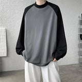 AIDASE  -  Spring Autumn New Casual Sweatshirts Men Harajuku Loose Streetwear Hoodies Male O-Neck Patchwork Pullover Hoody Plus Size M-8XL aidase-shop