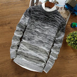 AIDASE  -  Youth Korean Sle Long Sve round Ne Pullover Sweater Casual Slim Fit Knitted irt for Men Spring Autumn Faionable aidase-shop