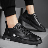 AIDASE  -  Men's Lightweight Shoes Casual Lace-up Thick Bottom Sneakers Anti-slip Comfortable Soft Sole Walking Flats Zapatos De Hombre aidase-shop