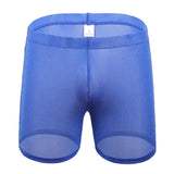AIDASE  -  Sexy Sleeveless Mesh Transparent T-shirts Mens Lounge Undershirts Tank Tops Sexy Homme Boxer Shorts Gym Homewear Men Clothes Set aidase-shop