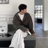 Aidase Winter Thick Sweater Cardigan Men Warm Zipper Knitted Coat Men Korean Loose Thickened Cardigan Sweater Mens Jumper Clothes M-2XL aidase-shop