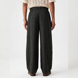AIDASE  -  Men's Loose Fit Wide Leg Pants High Waist Pleated Casual Trousers with Belt for Streetwear Daily Outfits aidase-shop