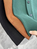 AIDASE  -  Asymmetric Design Men's knitted Vest Spring and Autumn Sleeveless O-neck Sweater Coat Korean Fashion Tank Tops Male Waistcoat aidase-shop
