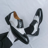 AIDASE  -  Retro Men's Dress Shoes Trend Casual Business Social Leather Shoes For Men Wedding Oxfords Shoes Men Classic Party Brogues Male aidase-shop