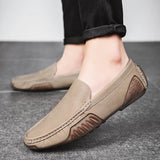 Aidase Genuine Leather Men Loafers New Driving Casual Shoes Luxury Brand Formal Moccasins Italian Comfy Slip on Boat Shoes Men's Shoes aidase-shop